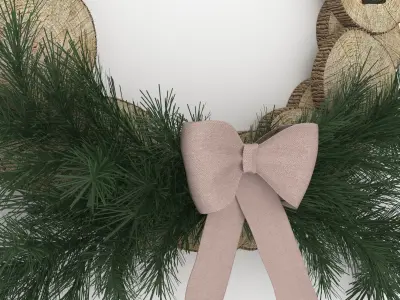 Log wreath 3D model