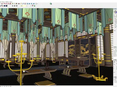 Antique Front Hall 3D model