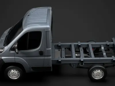 Peugeot Boxer Manager Chassis Truck Single Cab 3000WB 2014 3D model