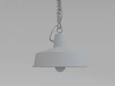 Painted Rustic Pendant 3D model