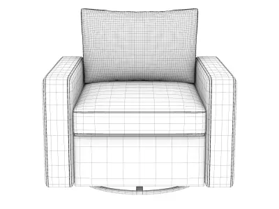 Modern Cozy Armchair 3D model