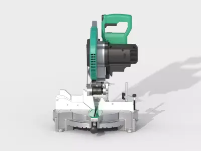 Miter saw Low-poly 3D model