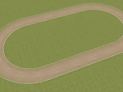 Greyhound Racecourse Pack Low-poly 3D model