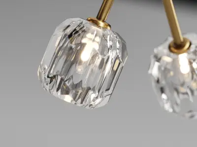VANCEI Bille De Crystal Ball Round Chandelier 36 3D model