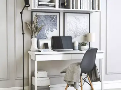 Office workplace 40 3D model