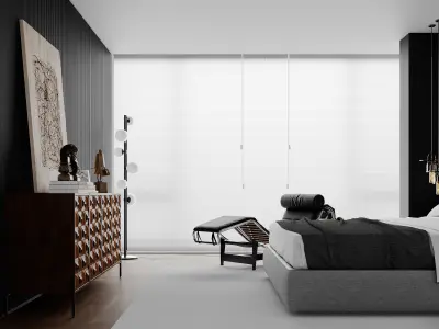 Bedroom Design 3d model  Free 3D model
