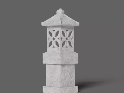 Garden Lamp V01 Balinese Outdoor Light 3D model