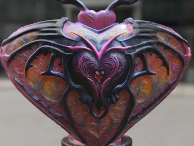 Dark Heart Artifact 3D model