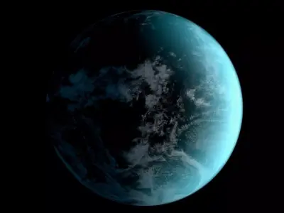 Earth Realistic Light 3D model