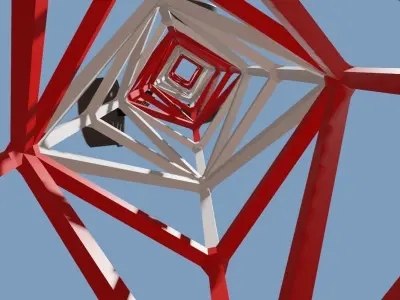 Cell Tower - Torre de Celular Low-poly 3D model