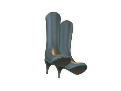 Knee Boots V1 008 Low-poly 3D model