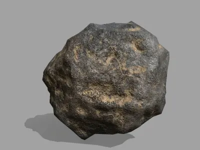 Rock Set Low-poly 3D model