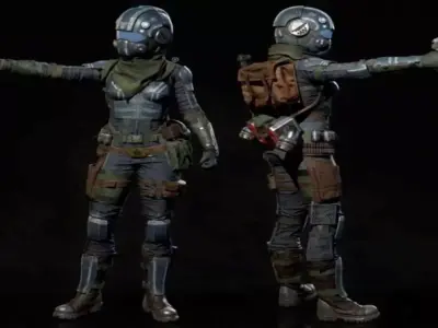 Nova Ranger Low-poly 3D model