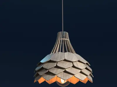 Lamp Wood 3D model