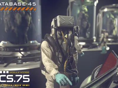 Monster In Capsule Low-poly 3D model