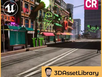 CR SERIES - City Pack For Unreal Low-poly 3D model