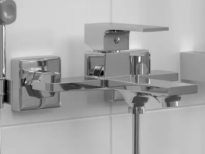 Volle Leon faucet set 3D model