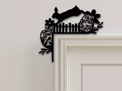 Rabbit Door Corner Decor 3D print model purchase