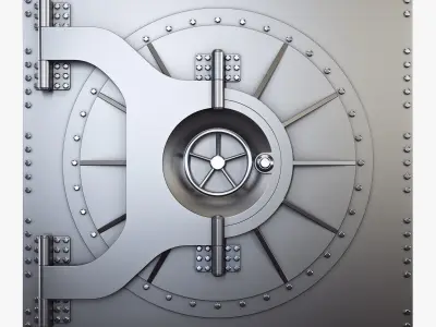 Bank Vault Door v 3 3D model