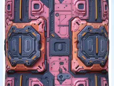 Sci-FI Seamless Texture Texture 2