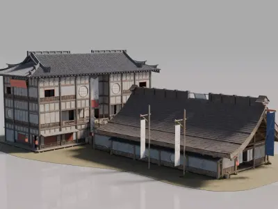 Traditional Japanese House 3 3D model