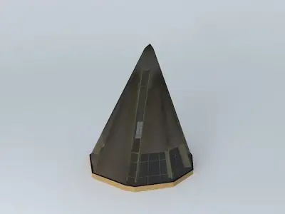 ashitkovo cone with solar panels Free 3D model