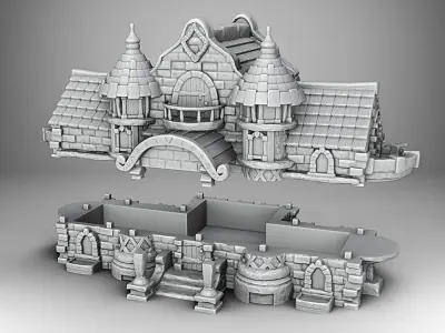 Castle 3D print model