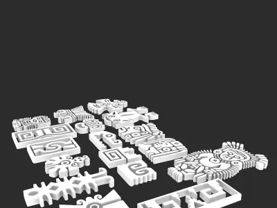 Maya ornament 3D model