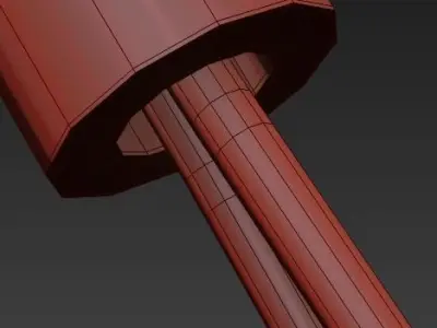 Five Shade Chandelier 3D model