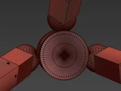 Chandelier Light Fixture Hanging 3D model
