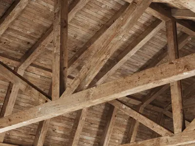 Wooden Ceiling V13  3D model