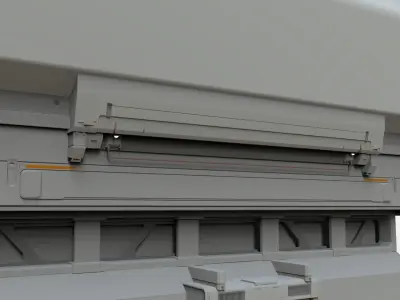 sci-fi Architectural element 2 3D model