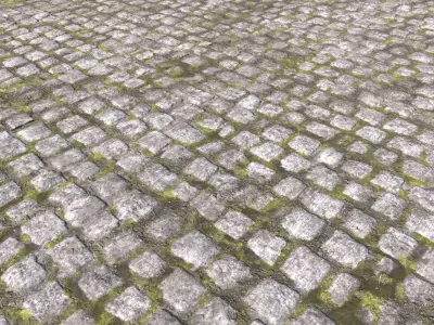 Cobblestone Road 2 Texture PBR Texture