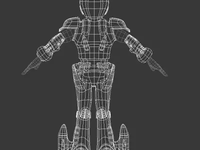 Cartoon Spaceman 3D model