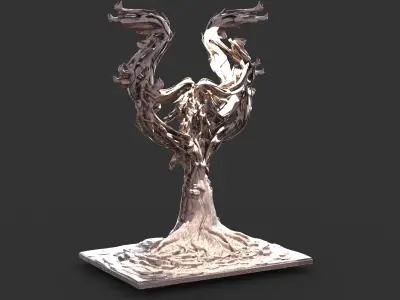 fire link Tree sculptures  3D model