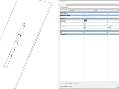 Chimney 2 - Full Parametric Revit Family Free 3D model