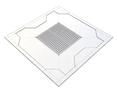 Space Station Floor - Large 3D model