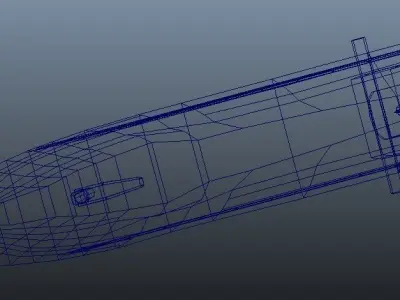 Oil Ship  Low-poly 3D model