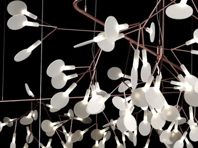 Chandelier Moooi Heracleum Endless COPPER 3D model