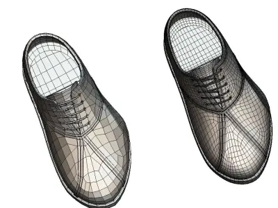 Cartoon High Poly Subdivision Brown Bots Low-poly 3D model