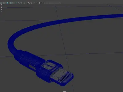 iPhone lighting charge wire line cable Amazon USB Type-C data 3D model