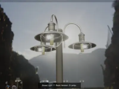 Street Light -7- All Versions 3D Model Pack