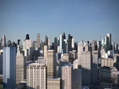 City 09 Low-poly 3D model