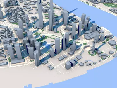 Shanghai Tower Skyscraper in Shanghai China 3D model