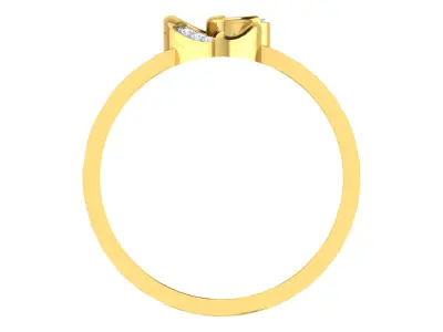 Women Ring Render 3dm STL OBJ FBX Details 3D print model 12