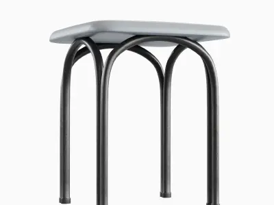 Steel Stool 03 3D model