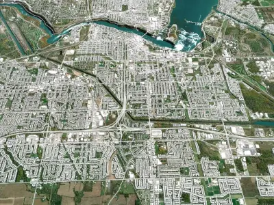 Niagara Falls landscape 3D model