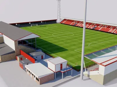 Whaddon Road - Cheltenham England 3D model