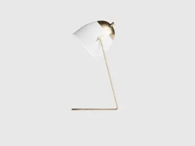 Rockett St George - Little Brass and Ivory Desk Lamp 3D model