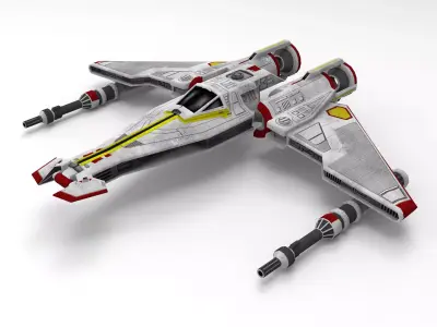 Star wars liberator class space ship 3D print model
